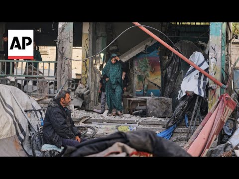 Israeli strike hits a school-turned-shelter in the Gaza Strip