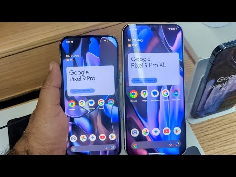 Size comparison - Google Pixel 9 pro vs Pixel 9 pro XL