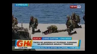 Tropa ng Amerika at Pilipinas sumabak sa hibious assault training Mp4 3GP & Mp3
