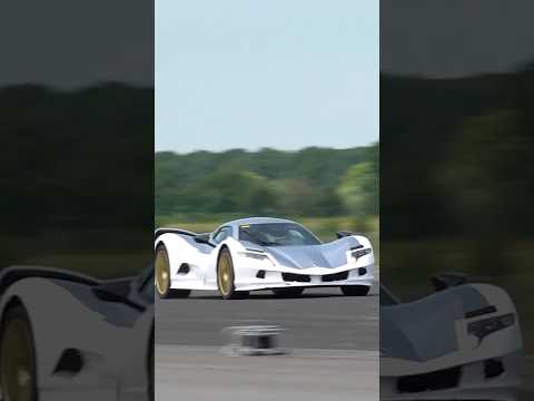 Thumbnail for Fastest average speed over quarter mile by an electric car: 318.857 kph (198.128 mph) by Car