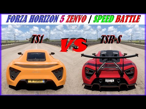 New Zenvo TS1 vs Zenvo TSR-S Forza Horizon 5 Top Speed, Acceleration and Drag Battle