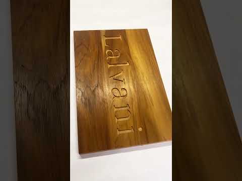 Brown wooden name plate for home, size/dimension: upto 3ft x...
