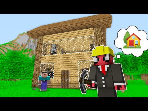 NOOB'A YENİ EV YAPTIK! 🏠 - Minecraft