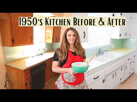 1950's Kitchen Transformation Before and After