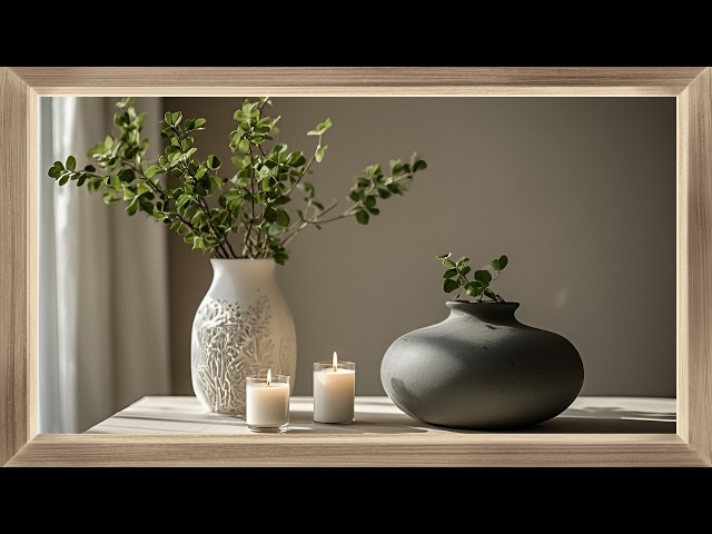 Vídeo relacionado con Hanaomaoyi Jarrón para Hierba de Las Pampas, 20 cm, Cerámica Negro Mate, Redondo, Diseño Moderno, Bohemio para Decoración, Flores, Salón, Dormitorio (Blanco)