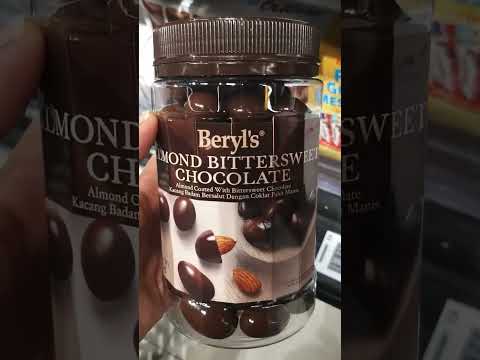 🌈Beryl's ALMOND BITTERSWEET CHOCOLATE #asmr #shorts #satisfying #chocolate #trending