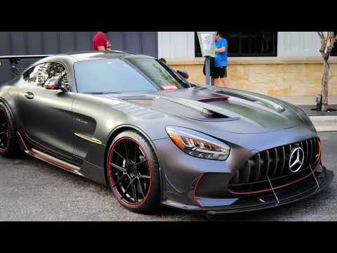 コーヒー＆カー - マーケットストリート: フェラーリ、ランボルギーニ、パガーニ、ヘネシー、マクラーレンなど。