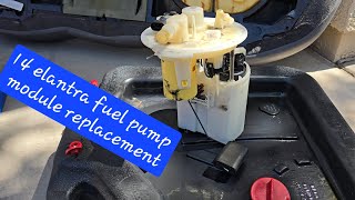 HOW TO REPLACE A FUEL PUMP MODULE 2014 HYUNDAI ELANTRA