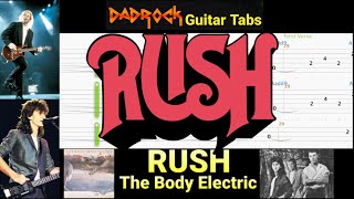 The Body Electric - RUSH - Guitar + Bass TABS Lesson