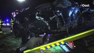 preview picture of video 'Zwaargewonde bij ongeluk op A32 bij Steenwijk'