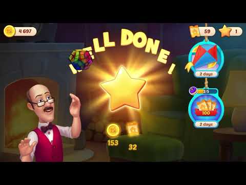 Homescapes Level 2889 With No Boosters - Super Hard Level - Summer Scene: Flower Basket, Organ...