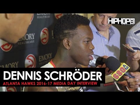 Dennis Schroder Talks Being the Starting PG, Dwight Howard, & More (Atlanta Hawks Media Day)