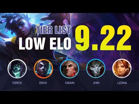 LOW ELO Tier List Patch 9.22 by Mobalytics - League of Legends