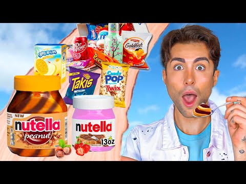 I TRY ABSURD AMERICAN SNACKS *NUTELLA PENUT* | GIANMARCO ZAGATO