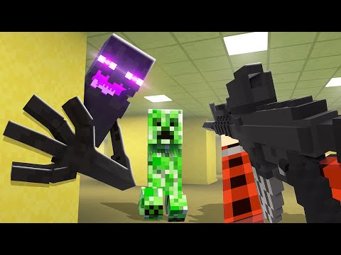 Fudgy - Minecraft Mobs INVADE The Backrooms - Teardown Mods Gameplay