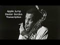 Apple Jump- Dexter Gordon's (Bb) transcription. Transcribed by Carles Margarit