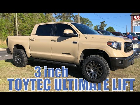 Toyota Tundra Lift Kit Install 3 inch Suspension Toytec Ultimate with Coachbuilder Shackles