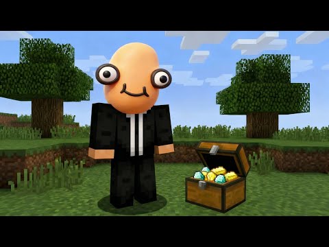 WIE HABE ICH EINE SCHATZTRUHE GEFUNDEN ALS ICH BÄUME ABGEBAUT HABE (MINECRAFT)