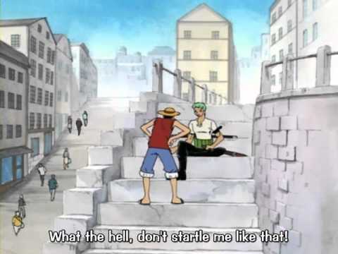 One Piece funny scene - Luffy proud of being lost