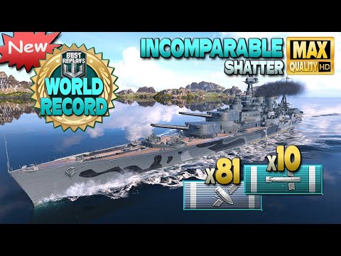 Battleship  Incomparable: Serious new world record - World of Warships