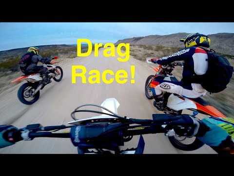 Drag Race! EFI vs Carburetor! 2 Strokes!