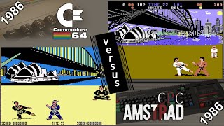 Commodore 64 vs. Amstrad CPC - 8 games from 1986