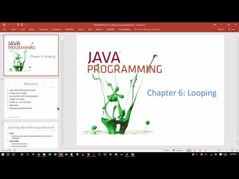 Java Programming 1 - Chapter 6 Lecture