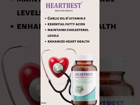 Heartbest garlic oil & vitamin e softgel capsule