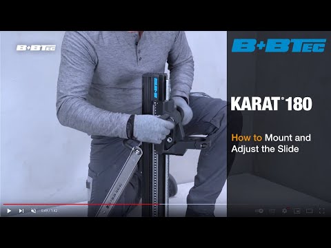 Hoe monteer en stel je de slide af?