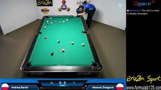 Mateusz Śniegocki w wysokiej formie przed mistrzostwami świata w odmianie 8 bil