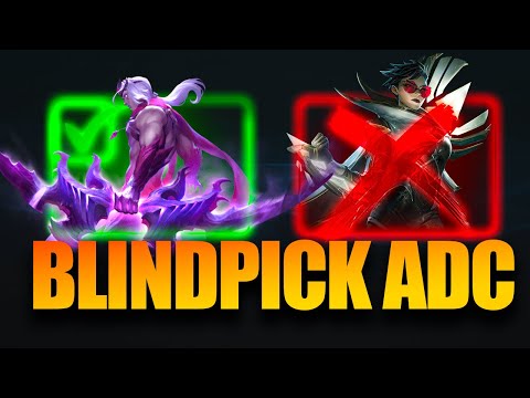 The Best Blindpick ADC Depends on Your Rank