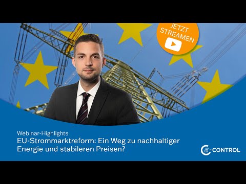 Webinar „Die EU-Strommarktreform im Detail. Ein Weg zu nachhaltiger Energie und stabileren Preisen?“