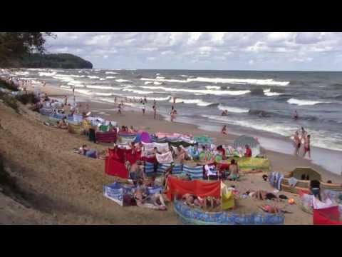 Plaża Chłapowo, wysoka fala 2013