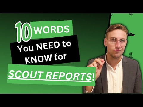 How to Write a Scout Report in English | 10 Advanced Football Vocabulary Words | Fluent Football
