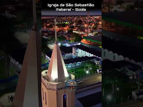 ITABERAÍ GOIÁS, PROJETO VISÃO AÉREA - IGREJA DE SÃO SEBASTIÃO.