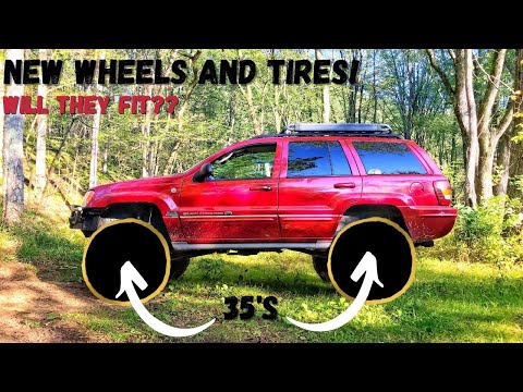 The WJ Grand Cherokee gets NEW WHEELS and 35s!! Will They Rub??