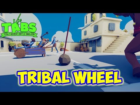 Tribal Wheel! Chieftain + Spear Thrower + Stoner vs Every Unit + Bonus - TABS Unit Possession Update