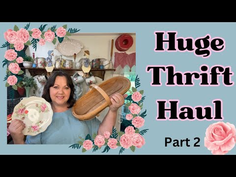 Huge Thrift Haul part 2 #thrifthaul #vintagedecor #cottagecore