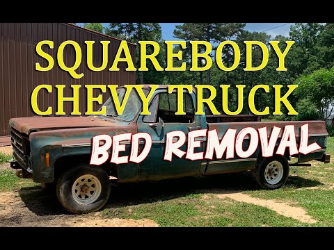 SQUAREBODY CHEVY TRUCK BED REMOVAL