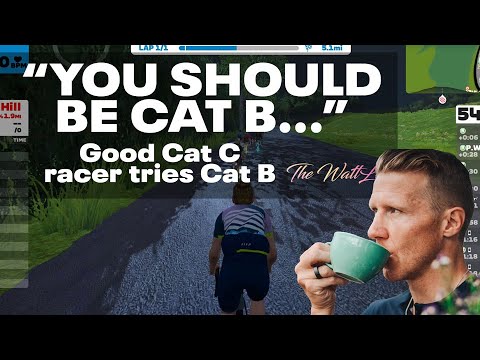 Zwift Race | Good Cat C rider tries Cat B | Here's what happens