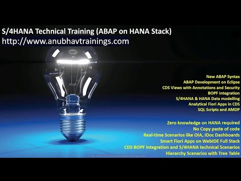 S4HANA and ABAP on HANA training