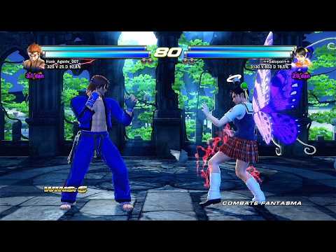 98_7 Hwoarang y Baek (Dante sk17) vs Xiaoyu y Miharu ryona - Tekken Tag 2 - PS3 Offline