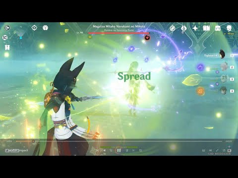 C0 Tighnari Spread/Aggravate team vs Raiden Shogun