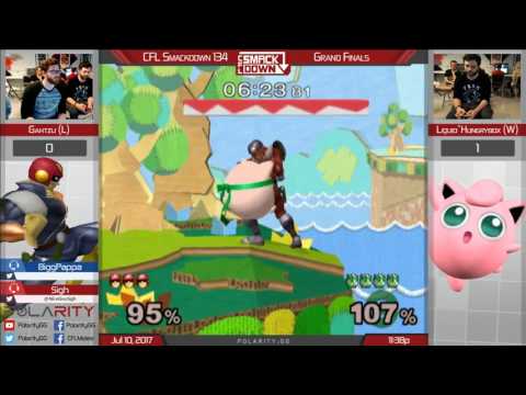 CFL Smackdown 134 Melee - Liquid`Hungrybox (Puff) vs Gahtzu (Falcon) - Grand Finals