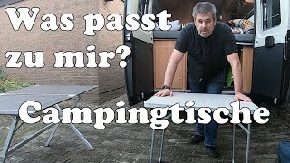 Welcher Tisch ist besser? Vergleich Campingtische Rolltisch Brunner vs Decathlon Klapptisch