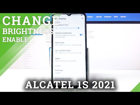 Auto-Brightness on ALCATEL 1S 2021 – Enable Adaptive Brightness