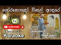 Therunado Wisal Adare Karaoke Yasas Medagedara Karaoke Without Voice Lyrics Video