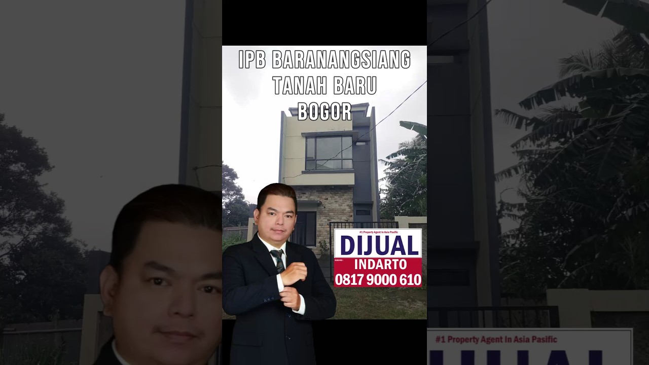 For Sale Rumah Strategis LT 129m² di Perumahan IPB Baranangsiang Tanah Baru Pandu Raya Bogor