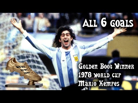Mario Kempes Golden Boot Winner at the 1978 World Cup