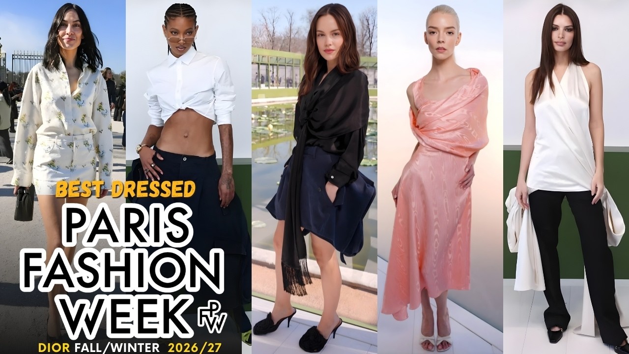 TOP 12 BEST DRESSED CELEBRITIES AT THE PARIS FASHION WEEK 2026! (Dior Fall/Winter 2026/27)